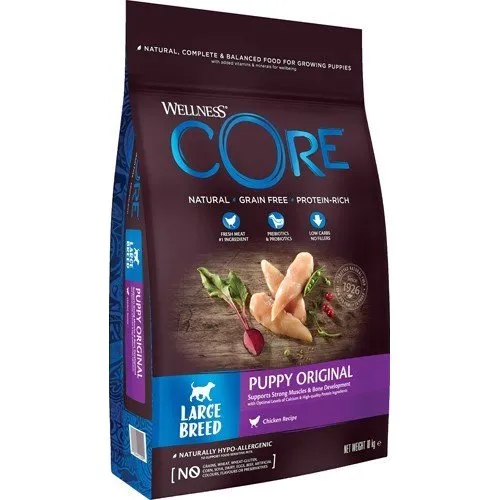 Wellness Core Puppy Large Breed Hundefoder, 10 kg