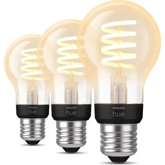 Philips Hue White Ambiance Filament A60 E27 (3-pak)