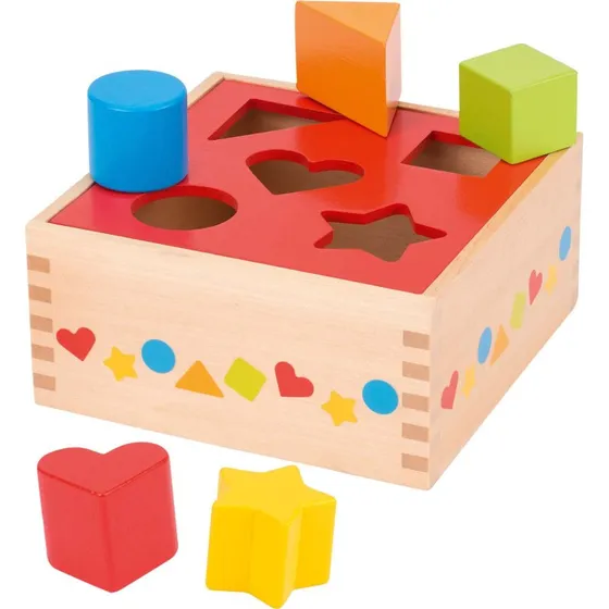 Goki Puttekasse Basic i træ med 5 former – fra 1 år
