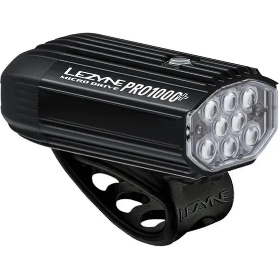 Lezyne Micro Drive Pro 1000+ frontlys, sølv, 1000 lumen