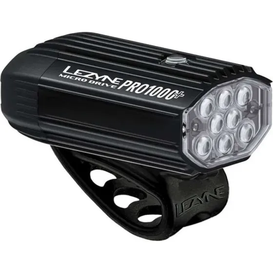 Lezyne Micro Drive Pro 1000+ frontlygte, sølv, 1000 lm
