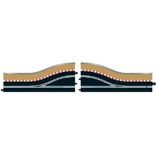 Scalextric Pit Lane Right Hand - 2 stk (C7015)