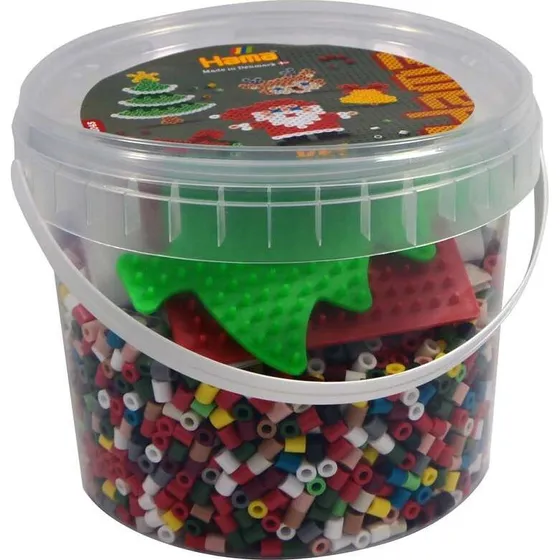 Hama 2045 DIY Midi Juleperler - 4000 stk. og 2 stiftplader