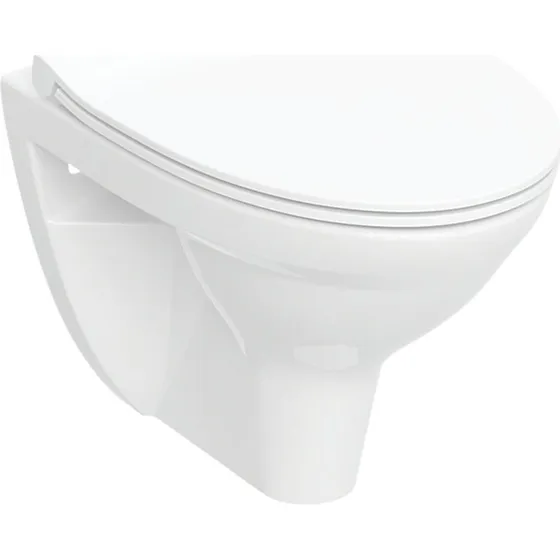 Ifø Spira Classic væghængt toilet med sæde, Rimfree, hvid