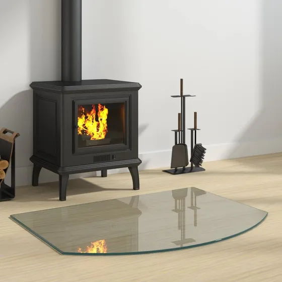 vidaXL Pejs glasplade Transparent 80 x 60 cm