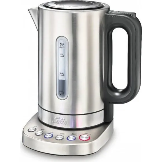 Solis Vario Temp Elkedel 1,7 l - Rustfrit stål