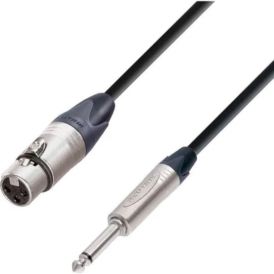 5-Star Pro mikrofonkabel XLR hun til mono jack, 5 m (Neutrik)