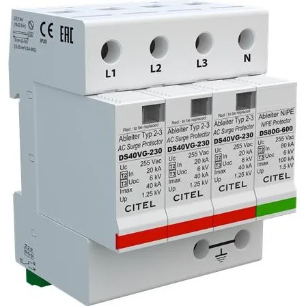 Citel DS44VGS Transientbeskyttelse 3P+N Type 2+3
