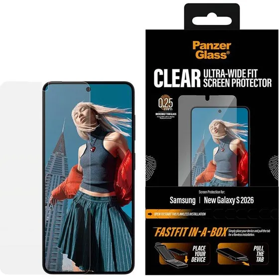 PanzerGlass Skærmbeskyttelse til Samsung Galaxy S26 Ultra-Wide Fit