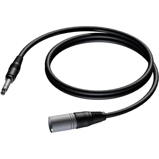 ProCab XLR han → 6,3 mm jack (TRS) balanceret kabel 10 m