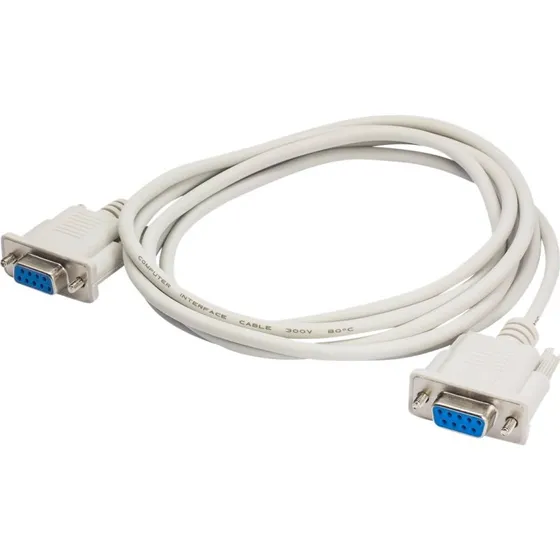 Akyga AK-CO-04 Serielt kabel, DB9-DB9, 2m, Hvid