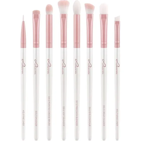 Luvia Cosmetics All Eye Want Vegansk Øjenbørstesæt, 8 stk.