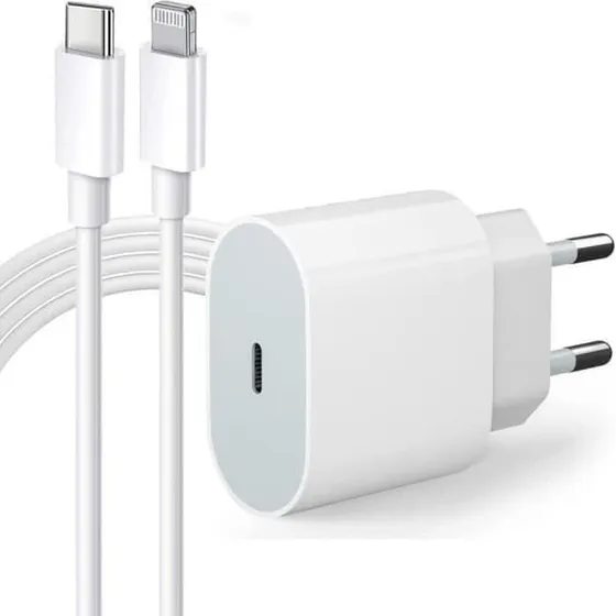 Apple 20W USB-C Vægadapter med 3m Lightning-kabel (MFi-certificeret)