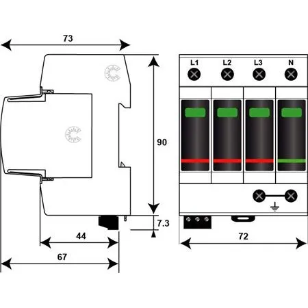 Citel DACF25S-31-275 Type 2 Transientbeskyttelse