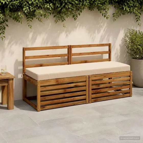 vidaXL Bænkpude SOEST Cremefarvet 140 x 50 x 8 cm