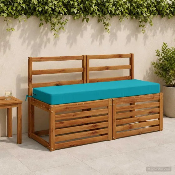 vidaXL SOEST Rygpude Turkis 120 x 40 x 10 cm