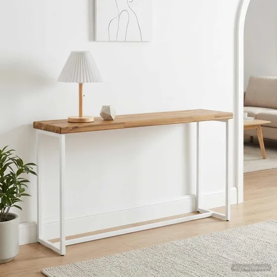 vidaXL Rektangulært Bord i Massivt Akacietræ 120 x 20 x 3,2 cm
