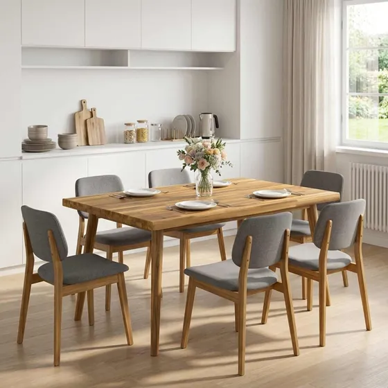 vidaXL Rektangulært Bordplade 90x90x3,2 cm i Massivt Akacietræ
