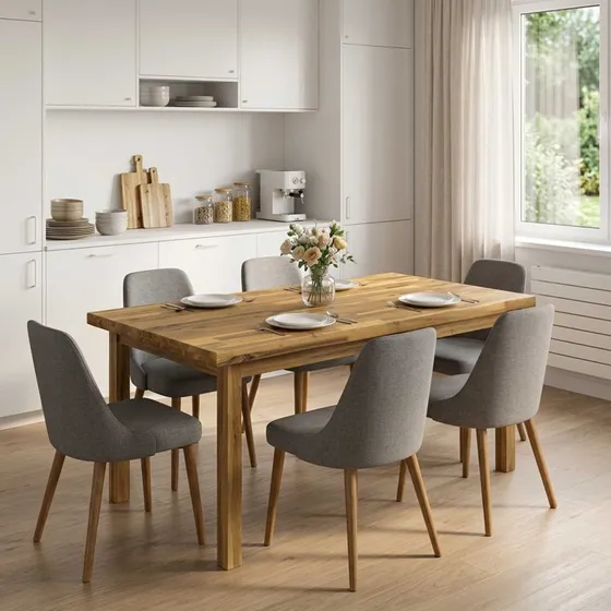 vidaXL Rektangulært Bord i Massivt Akacietræ, 110 x 60 cm