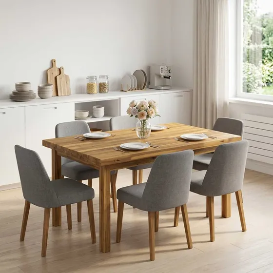 vidaXL Rektangulært Bordplade i Massivt Akacietræ 80x60 cm