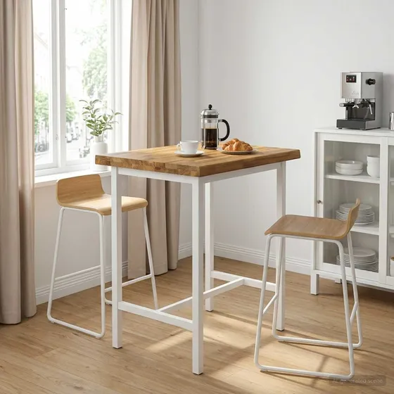 vidaXL Rektangulært Bord i Massivt Akacietræ, 70 x 50 x 3,2 cm