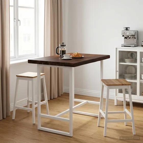vidaXL Rektangulært Bord i Massivt Akacietræ, 60 x 50 cm