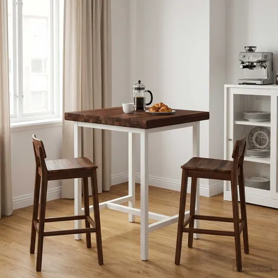 vidaXL Rektangulært Bord i Massivt Akacietræ, 50 x 40 x 3,2 cm