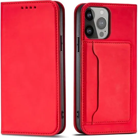 Hurtel Magnet Card Case til Samsung Galaxy S23+ - Rød