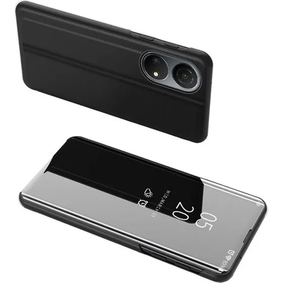 Hurtel Clear View Case til Honor X7 / Honor Play 30 Plus - Sort