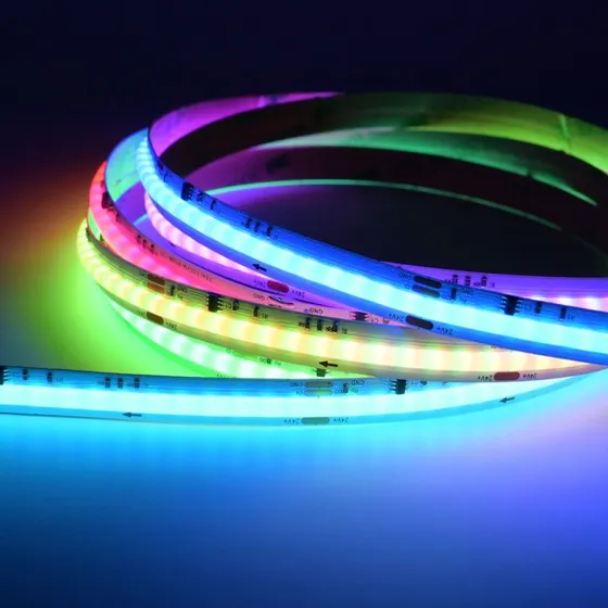 5m RGBWIC COB LED strip - 24V DC, 784 LED, 20W/m, IP20