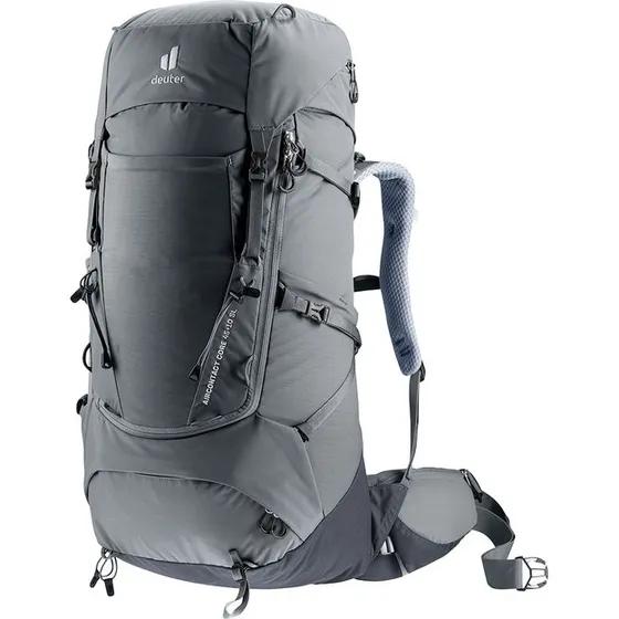 Deuter Aircontact Core 45+10 SL vandrerygsæk – Graphite/Black (dame)