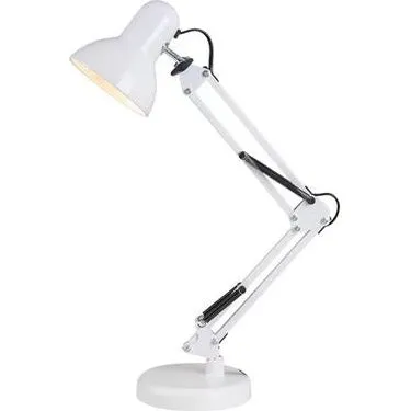 Archi Bordlampe E27 Plade Hvid
