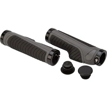 Pathtaker Ergonomiske Cykelhåndtag - Sort/Grå - 14 cm