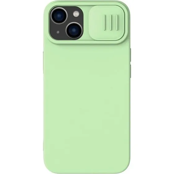 Nillkin CamShield Silky Silicone Case til iPhone 14 Plus - Grøn