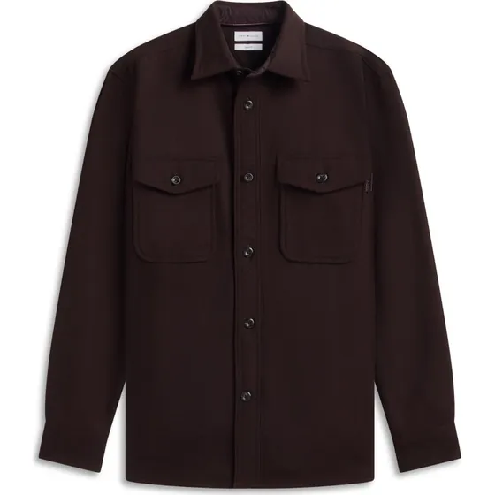 Tommy Hilfiger Skjorte i mørkebrun - Classic Fit