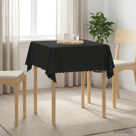 vidaXL Bordklæde Jacquard Mørkegrå 140 x 140 cm