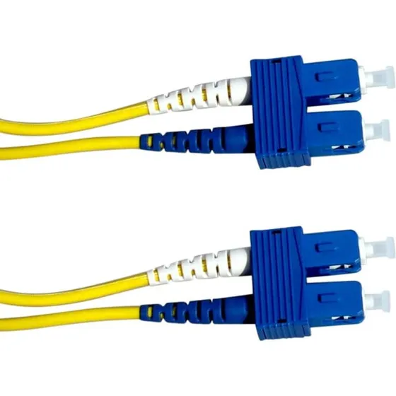 Ukendt Fiber patchkabel OS2 SC-SC 9/125 duplex 1 m gul