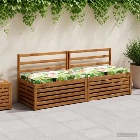 vidaXL VUGHT Bænkepuder 2 stk. - 170x50x5 cm - Flerfarvet