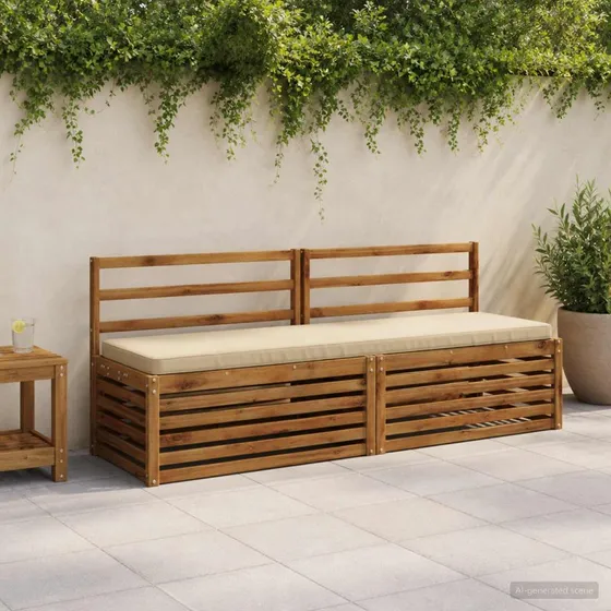 vidaXL VUGHT Bænkepude - Beige - 170 x 50 x 5 cm