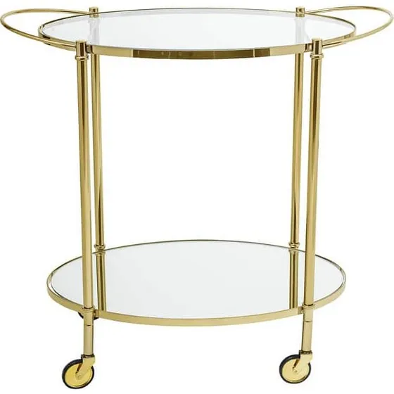 Bloomingville Barbord i glas og guld, L86×H81×W46 cm