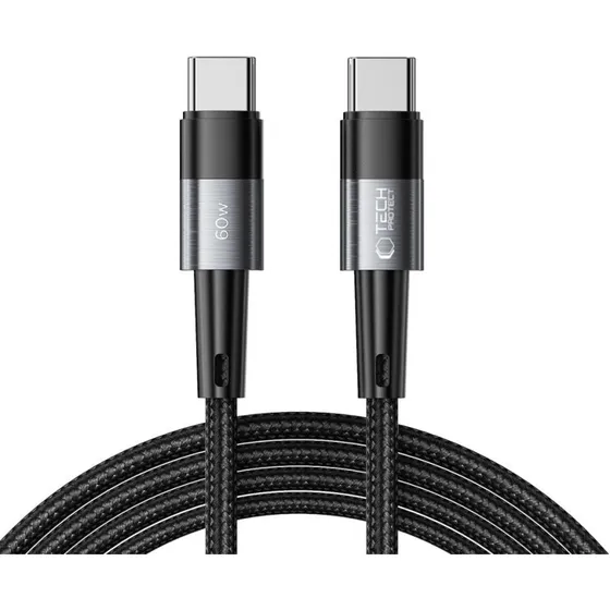 Tech-Protect UltraBoost USB-C–USB-C PD 60W 3A 2 m - grå