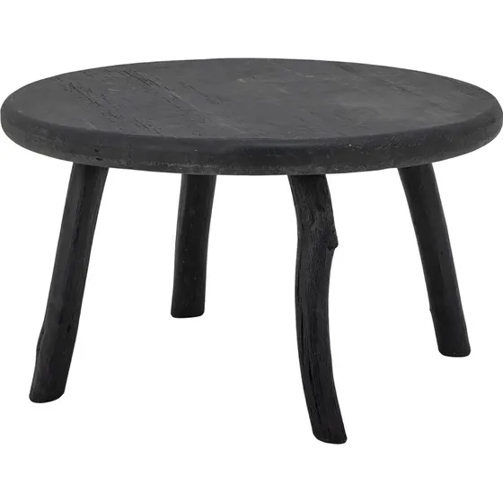 Bloomingville Milos sofabord Ø70xH43 cm - sort genbrugstræ