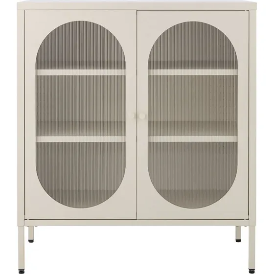 Bloomingville Salvo Skab, natur metal 80x90x40 cm