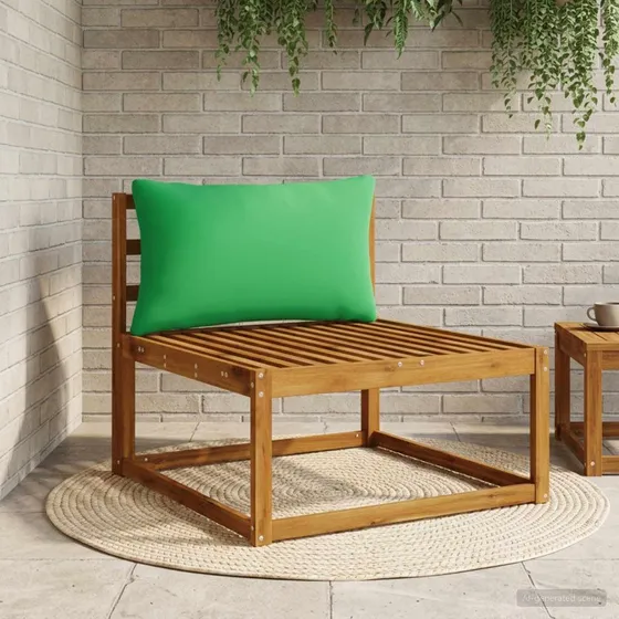 vidaXL Rygpude PUTTEN Grøn 70 x 40 x 15 cm