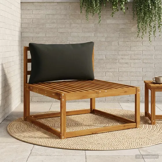 vidaXL Rygpude PUTTEN Sort 70 x 40 x 15 cm