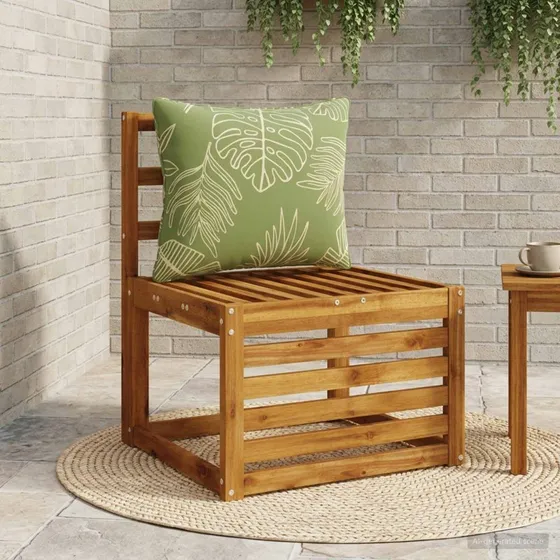 vidaXL PUTTEN rygpude med bladdesign i 100% polyester