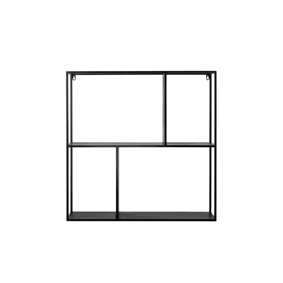 Bloomingville Mack hylde, sort metal 71 x 71 cm