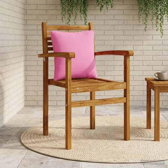 vidaXL Rygpude PUTTEN Lyserød 40x40x15 cm