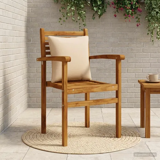 vidaXL Rygpude PUTTEN Sandfarvet 40 x 40 x 15 cm