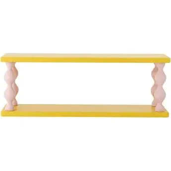 Bloomingville Bibiola hylde, gul MDF (60×17×21,5 cm)